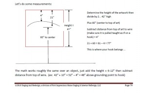 the proper way to hang artwork