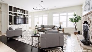 Chicagoland Home Staging Living Room Glen Ellyn