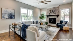 Chicagoland Home Staging Living Room Naperville