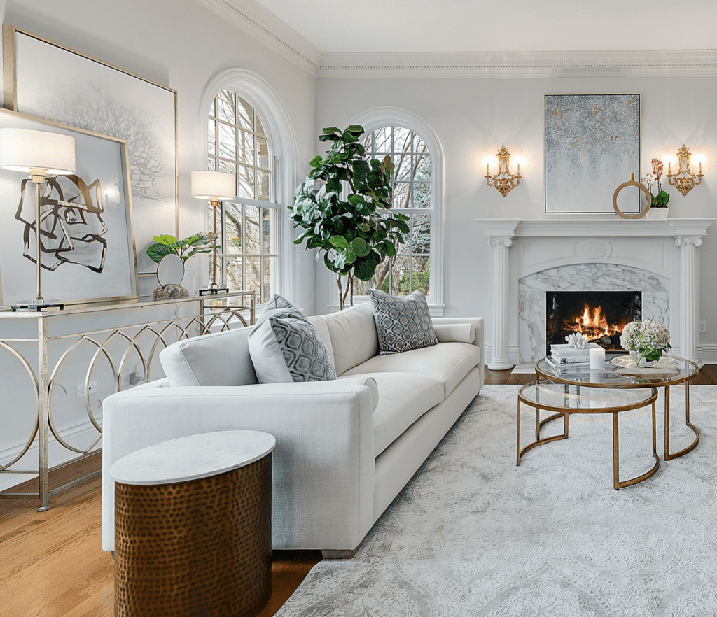 Chicagoland Home Staging Makeover Before and After Family Room Naperville VI