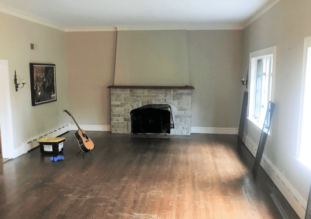 Chicagoland Home Staging Before and After Family Room Naperville V