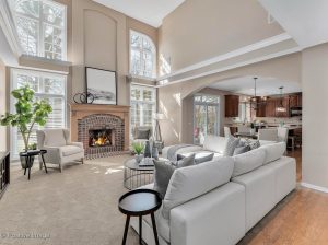 Chicagoland Home Staging Family Room Naperville