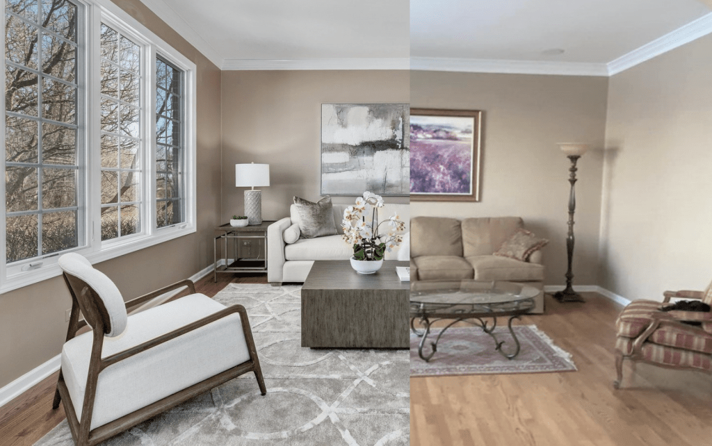 Chicagoland Home Staging Front Room Staging Naperville