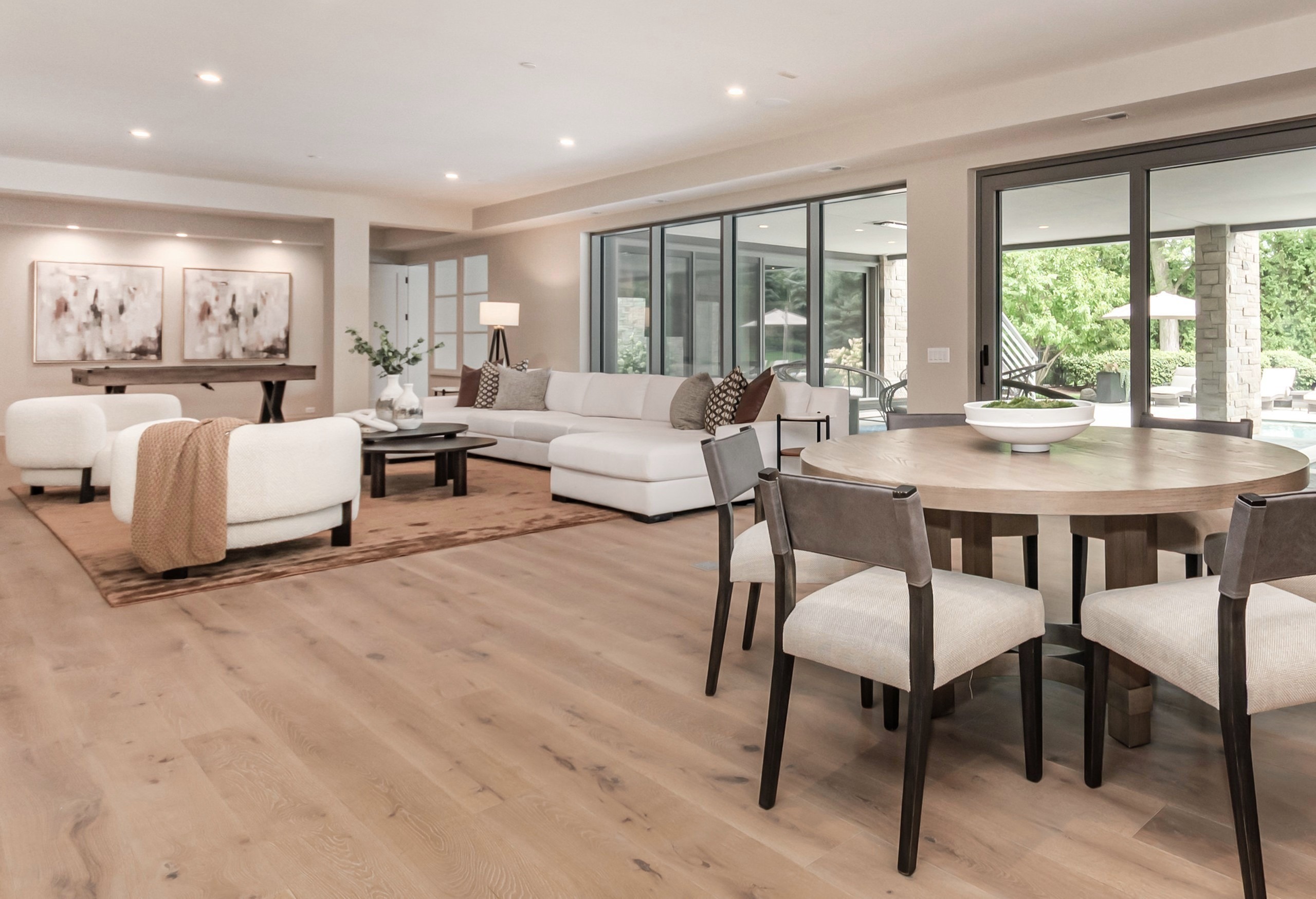 chicagoland home staging family room Naperville